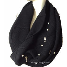 100%Cashmere Diamond Bling Bling Snood